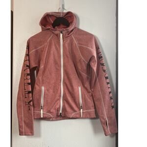 HarleyDavidson  Hooded Full Zip Performance Jacket Small Pink Heather Thumbholes